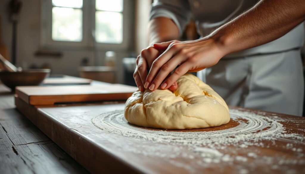 preparazione impasto torta santiago